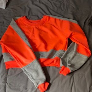 Cropped neon long sleeve